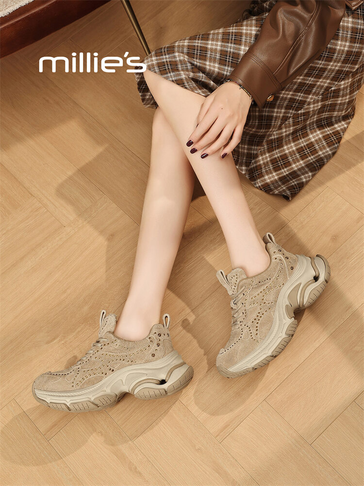 MILLIE'S | Laced Thick-Soled Dad Shoes ราคา 10,622 บาท*ส่งฟรี