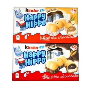 ภาพหน้าปกสินค้าKinder Happy Hippo เวเฟอร์กรอบสอดไส้ช็อคโกแลต (มี 2 รสชาติ) ที่เกี่ยวข้อง