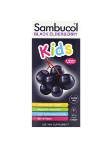 ภาพหน้าปกสินค้า230ml Sambucol, Black Elderberry Syrup, For Kids, Berry Flavor ที่เกี่ยวข้อง