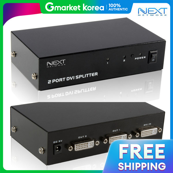 NextU | Next-102Dvi 2 Outputs 1 Input Monitor Splitter Hdcp Full Hd ราคา 1,602 บาท*ส่งฟรี