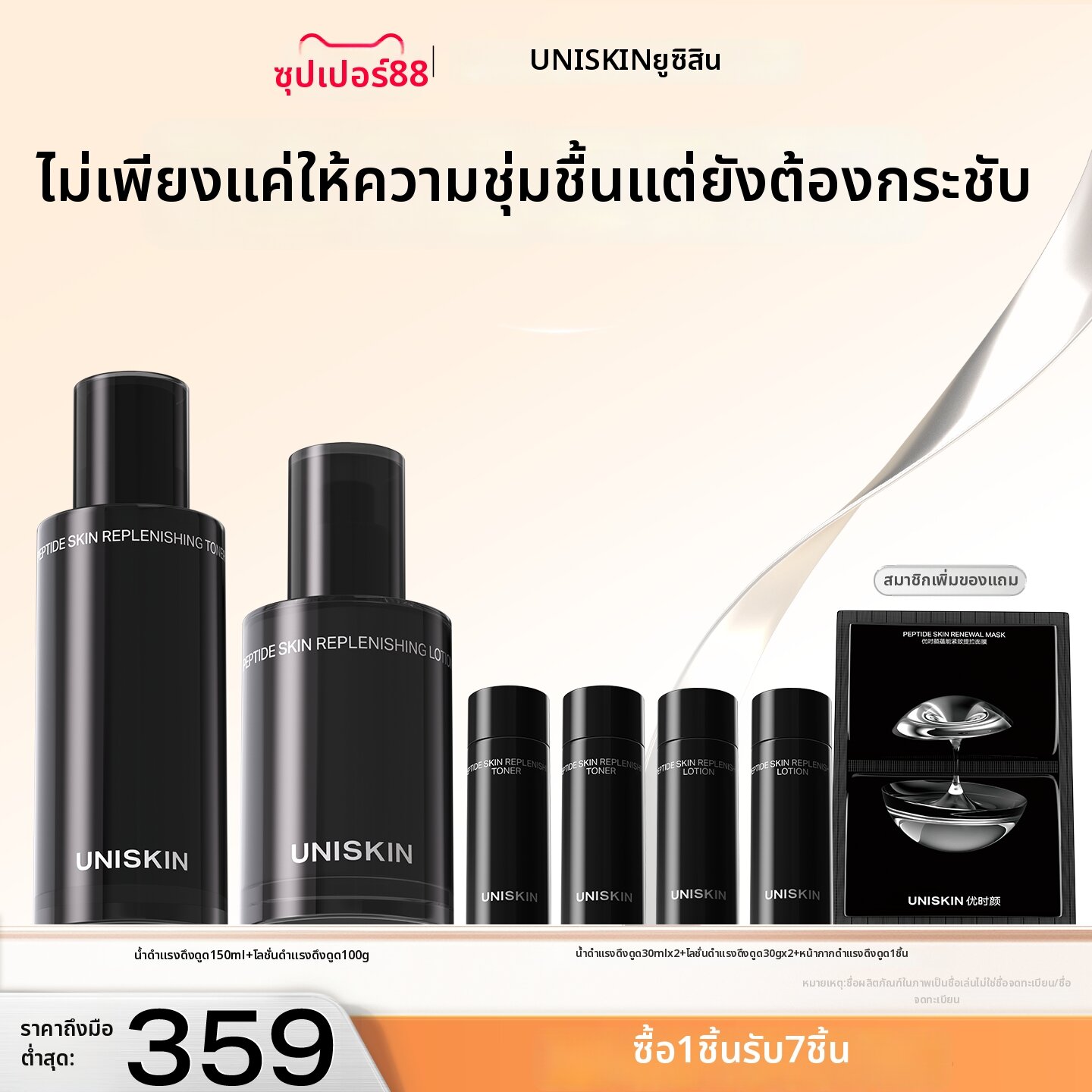 UNISKIN | Moisturizing Anti-Wrinkle Firming Set ราคา 3,075 บาท*ส่งฟรี