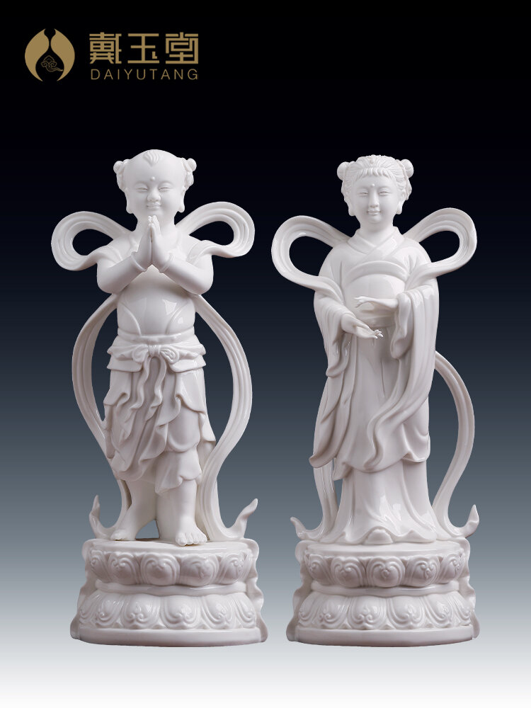 [DAIYUTANG | Ceramic Buddha Statues with Child Figures,DAIYUTANG | Ceramic Buddha Statues with Child Figures,] ราคา 3,264 บาท*ส่งฟรี