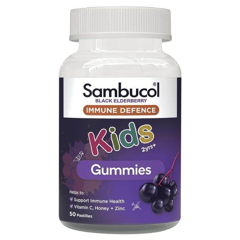 Sambucol Black Elderberry immune deffence kids gummies ใหญ่120 เม็ด กัมมี่เด็ก วิตามินซีเด็ก วิตามินเด็ก อาหารเสริมเด็ก