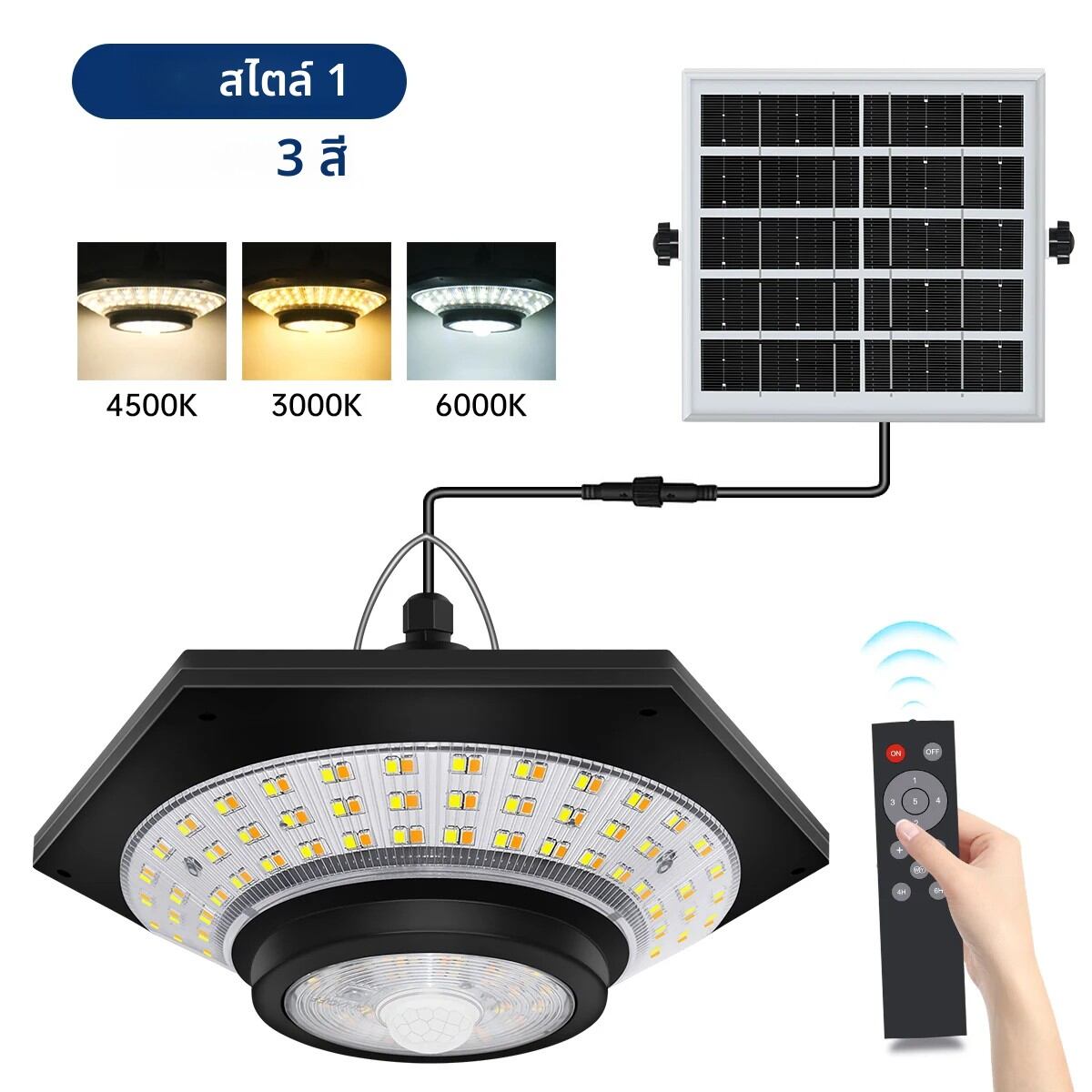 Solar Shed Light จี้พลังงานแสงอาทิตย์ในร่มกลางแจ้ง 228/180 LED 1000LM 5 โหมดพร้อมรีโมทคอนโทรลสําหรับ Barn Gazebo โรงรถ