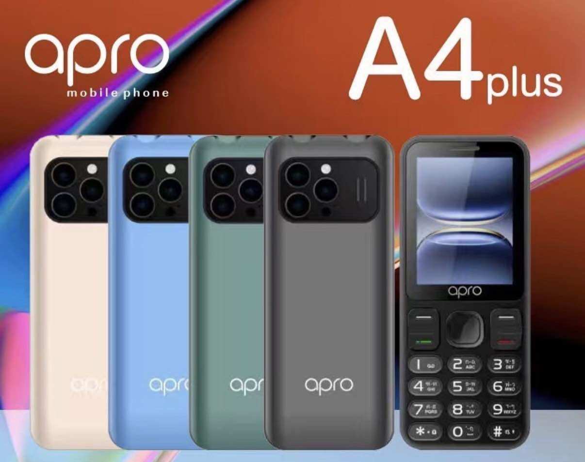 Telephone, 3g Apro A4+ Push-Button Mobile Phone, Cheap Price, Strong Battery, Loud Sound, Color Screen, Large Buttons, Thai Language Menu, 1 Year Warranty from Thai Center, 2,000Mah Battery. ราคา 625 บาท*ส่งฟรี