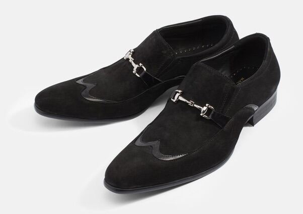Mac&Gill Suede Wingtip cowboy Chain Loafers รองเท้าผู้ชายหนังแท้แบบโลฟเฟอร์ Men Black Leather MAC & GILL SHOES ราคา 2,795 บาท*ส่งฟรี