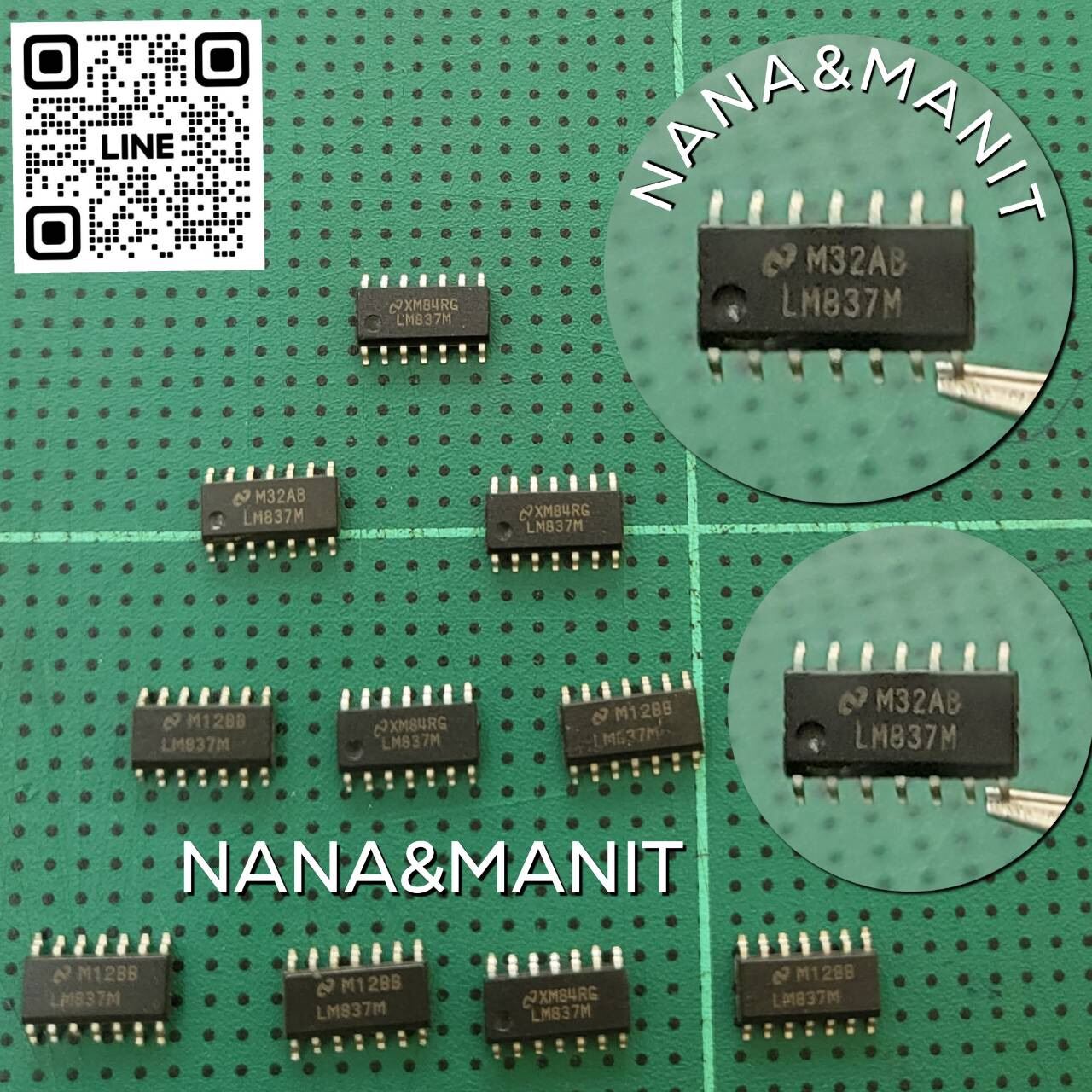 LM837M SMD 14 ขา Low Noise Quad Operational Amplifier high slew rate