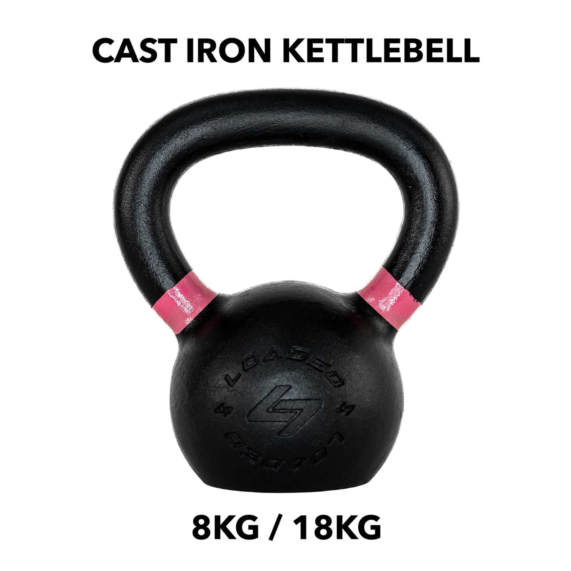NEW💥สินค้าใหม่💥 CAST IRON KETTLEBELL (เหล็กหล่อ) เกรดสุงสุด 8KG / 18LB ราคา 1,090 บาท*ส่งฟรี