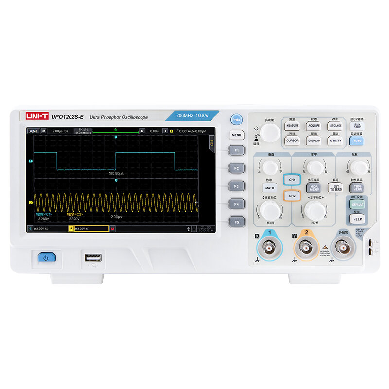 อุปกรณ์และชิ้นส่วนยานยนต์ UNI-T ออสซิลโลสโคปฟอสฟอรัสดิจิตอลแบบ Dual Channel ความแม่นยำสูง 200MHz 1GS/s ราคา 15,866 บาท*ส่งฟรี