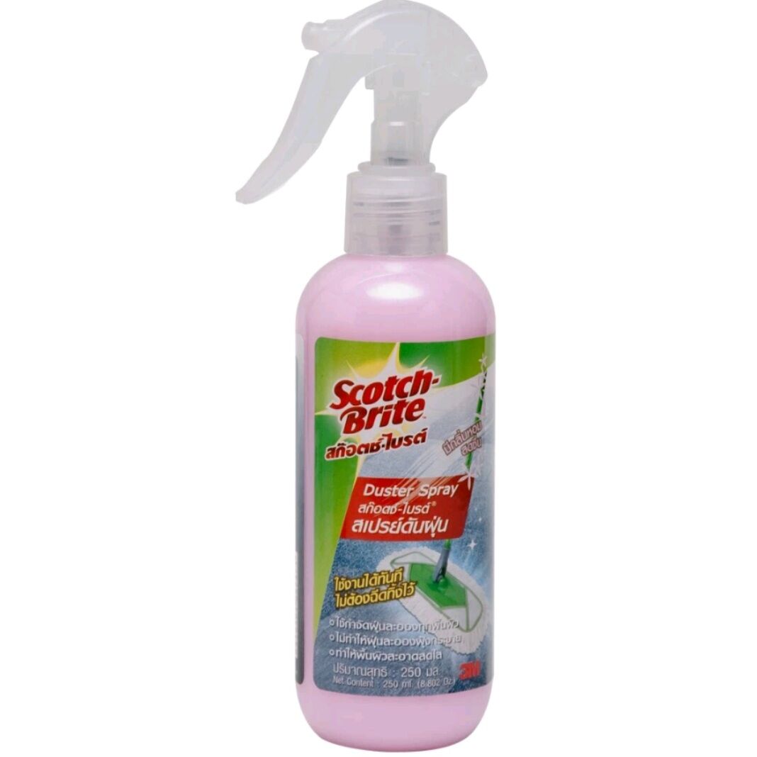 3M Scotch-Brit สก๊อตช์-ไบรต์ น้ำยาดันฝุ่น หัวสเปรย์, ช่วยดักเก็บฝุ่นละออง 250 มล. ราคา 139 บาท*ส่งฟรี