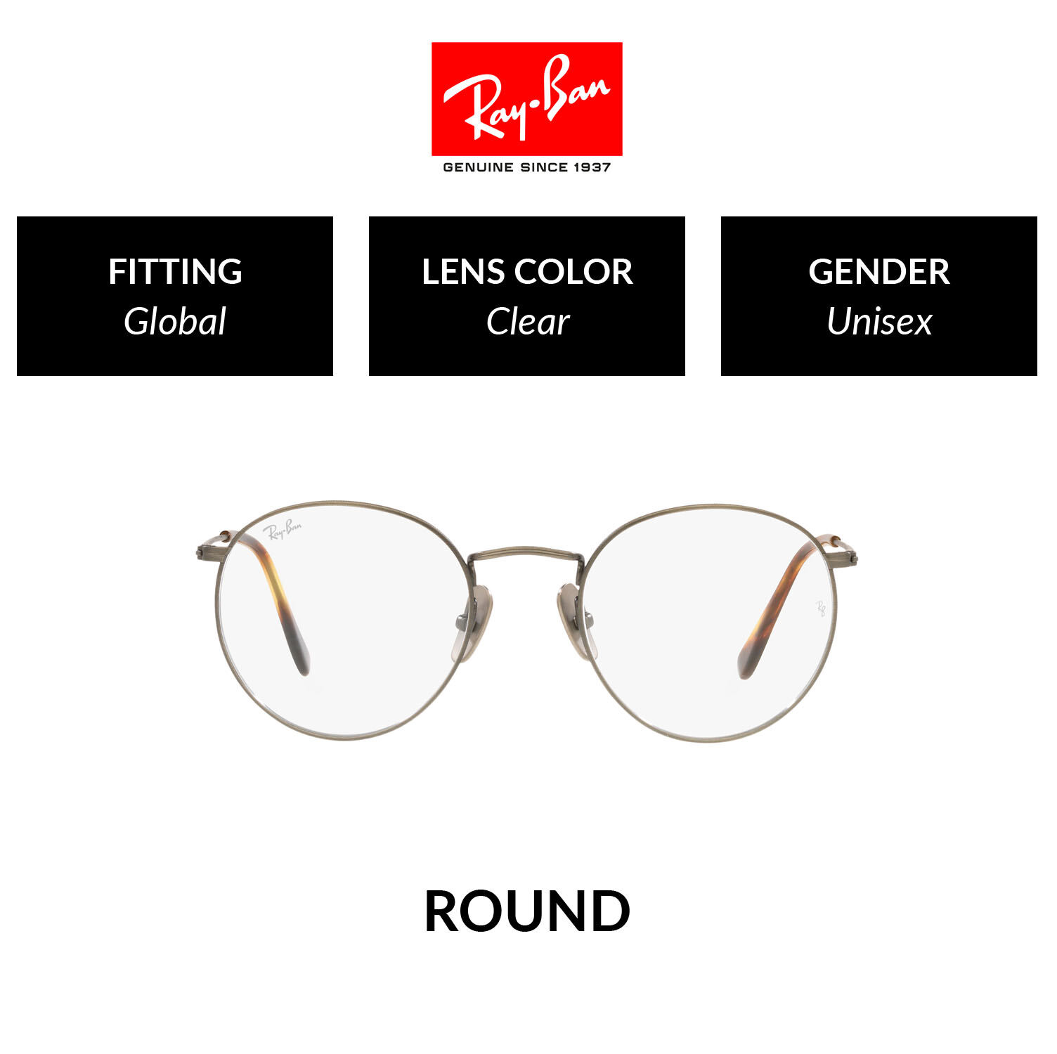 RAY-BAN VISTA ROUND - RX8247V 1223 -Eyeglasses ราคา 13,600 บาท*ส่งฟรี