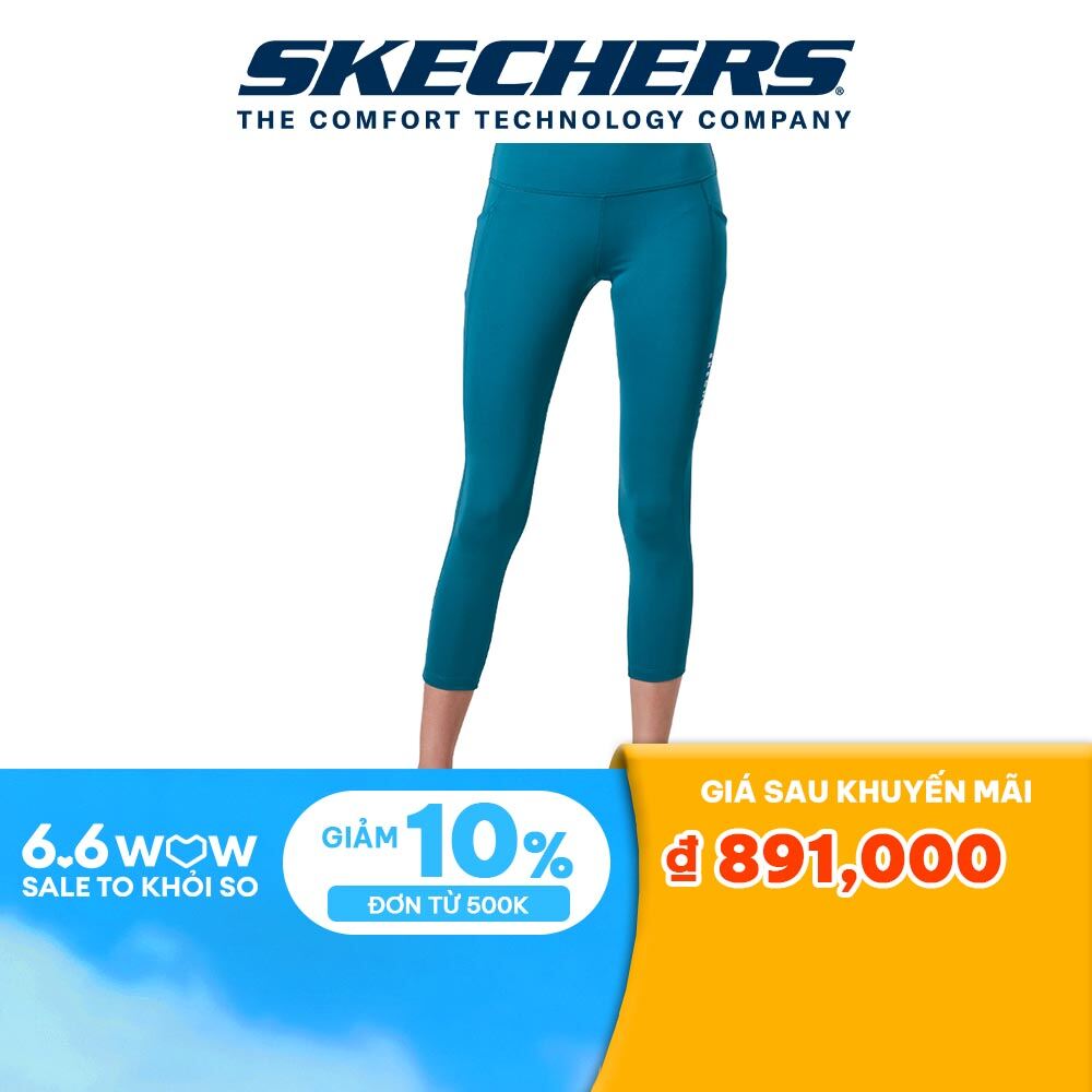Skechers nữ leggings chạy bộ tập gym, thường ngày, đi học, đi làm performance running - sp22q3w118-024v
