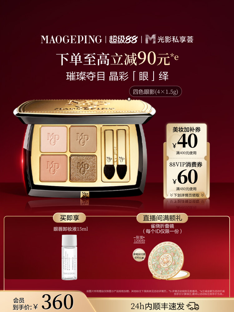 Matte Shimmer Four-color Earth Tone Eyeshadow Palette ราคา 2,029 บาท*ส่งฟรี