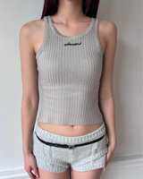 Devon Knitty Beaded Logo Tank