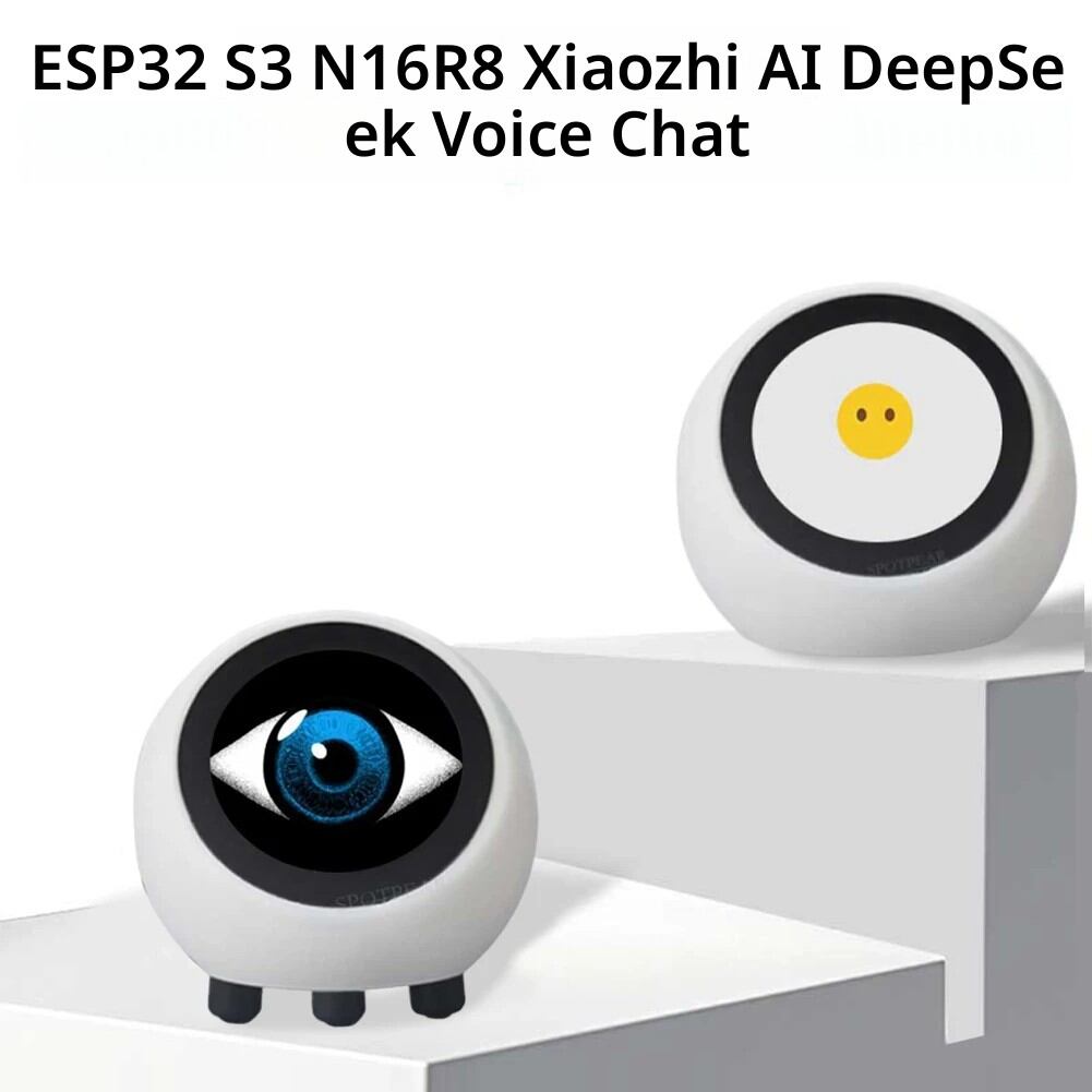 หุ่นยนต์สนทนาด้วยเสียง DeepSeek XiaoZhi AI พร้อมหน้าจอ LCD หุ่นยนต์ผู้ช่วยอัจฉริยะ นาฬิกาอิเล็กทรอนิกส์รูปทรงตา ของตกแต่งบ้าน ราคา 939 บาท*ส่งฟรี