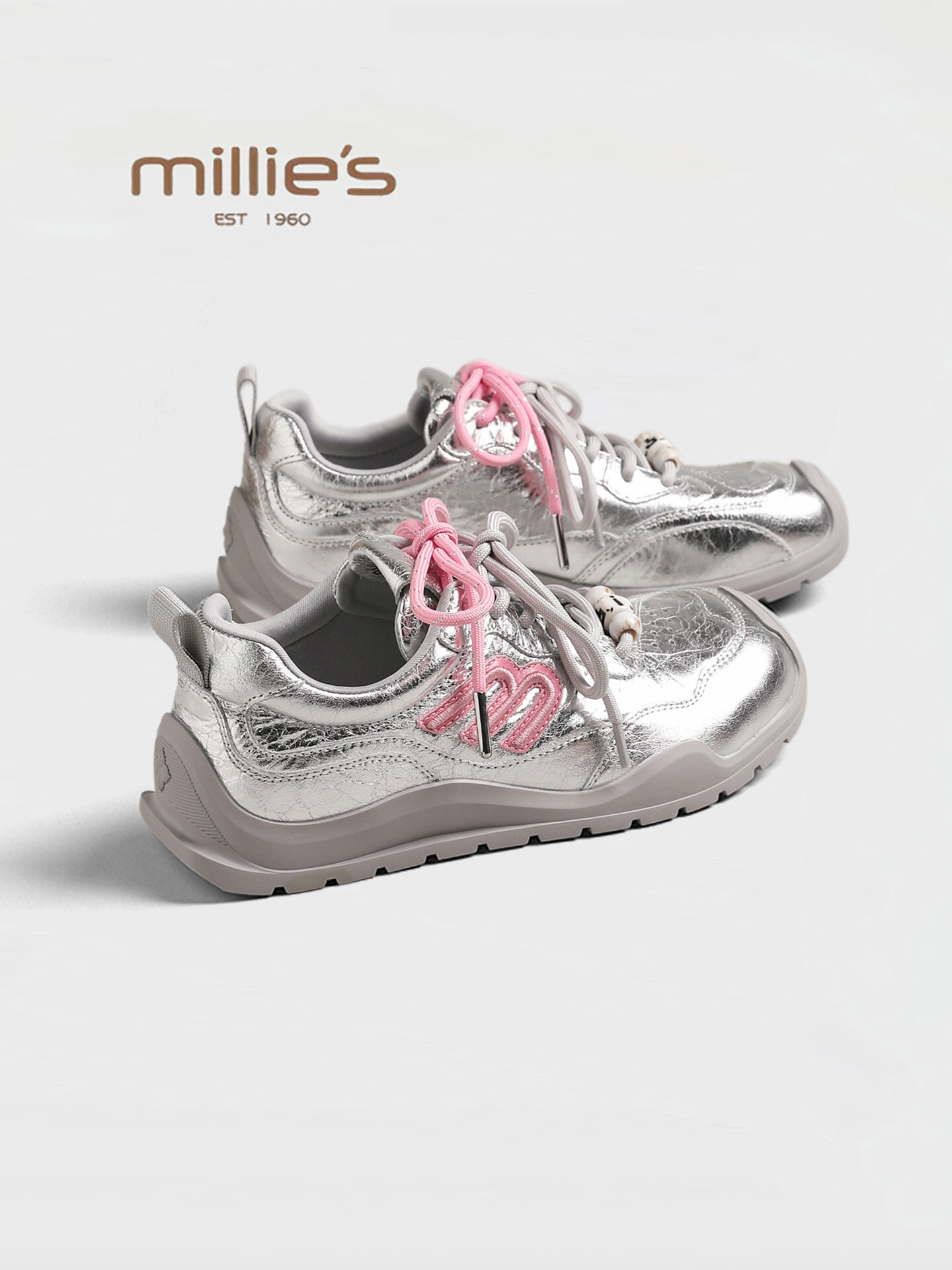 MILLIE'S | Classic Vintage Design Lightweight Thick Soled Training Shoes ราคา 8,852 บาท*ส่งฟรี
