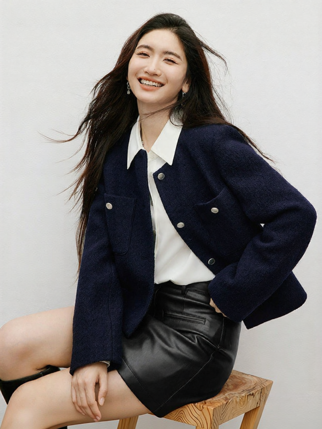 HOPESHOW | Elegant Classic Wool Coat 100% Merino Wool ราคา 6,447 บาท*ส่งฟรี