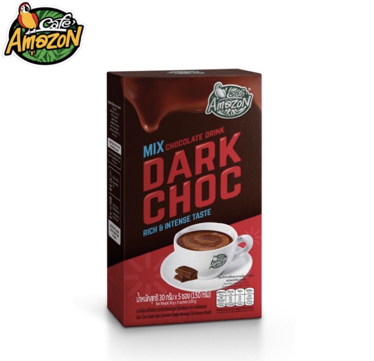 Café Amazon เครื่องดื่มช็อกโกแลตมอลต์ปรุงสำเร็จชนิดผง รสคลาสสิคช็อก รส