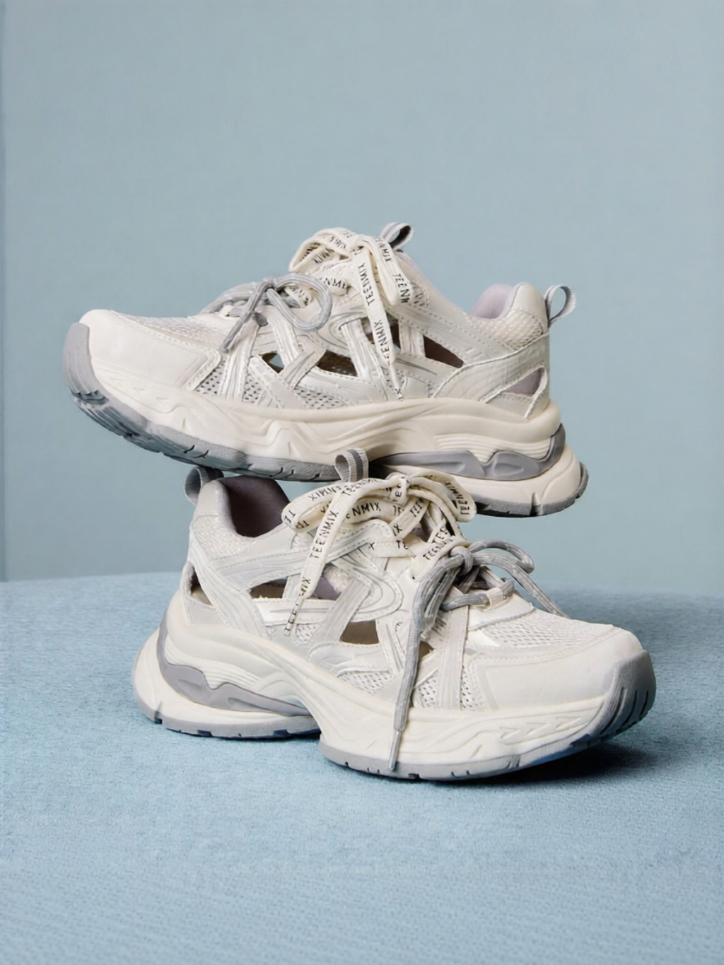 Teenmix | Breathable Hollow Thick Sole Women's Daddy Shoes ราคา 3,808 บาท*ส่งฟรี