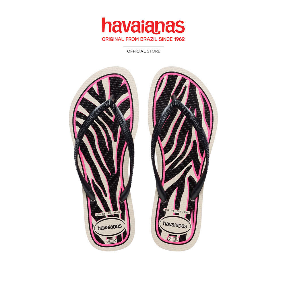 HAVAIANAS รองเท้าแตะ Slim Animals DARK GREY METALLIC 41033527018NF_H5CMGY ราคา 990 บาท*ส่งฟรี