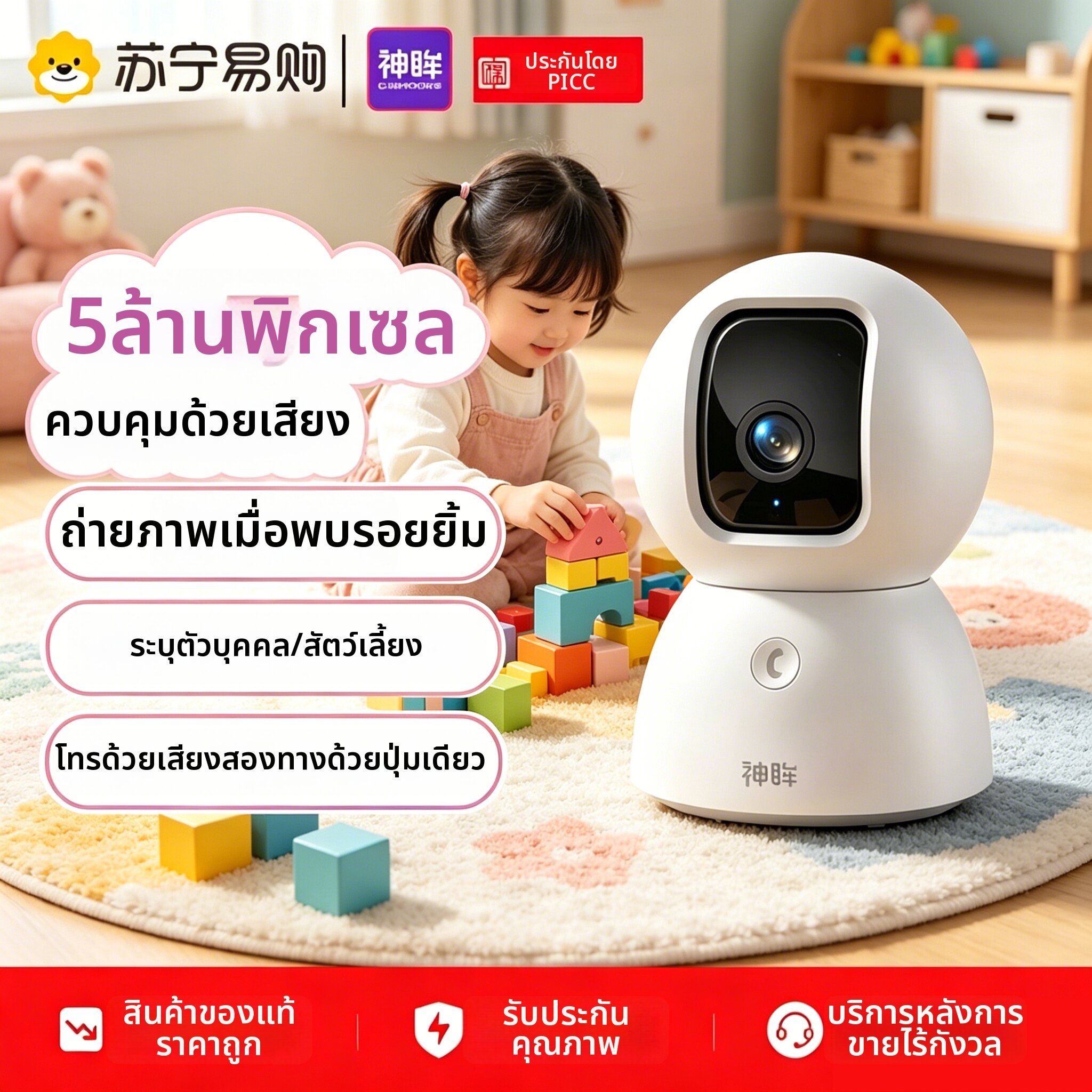 CINMOORE | Elderly Suitable Memory Cruise Detection Warning Camera ราคา 3,288 บาท*ส่งฟรี