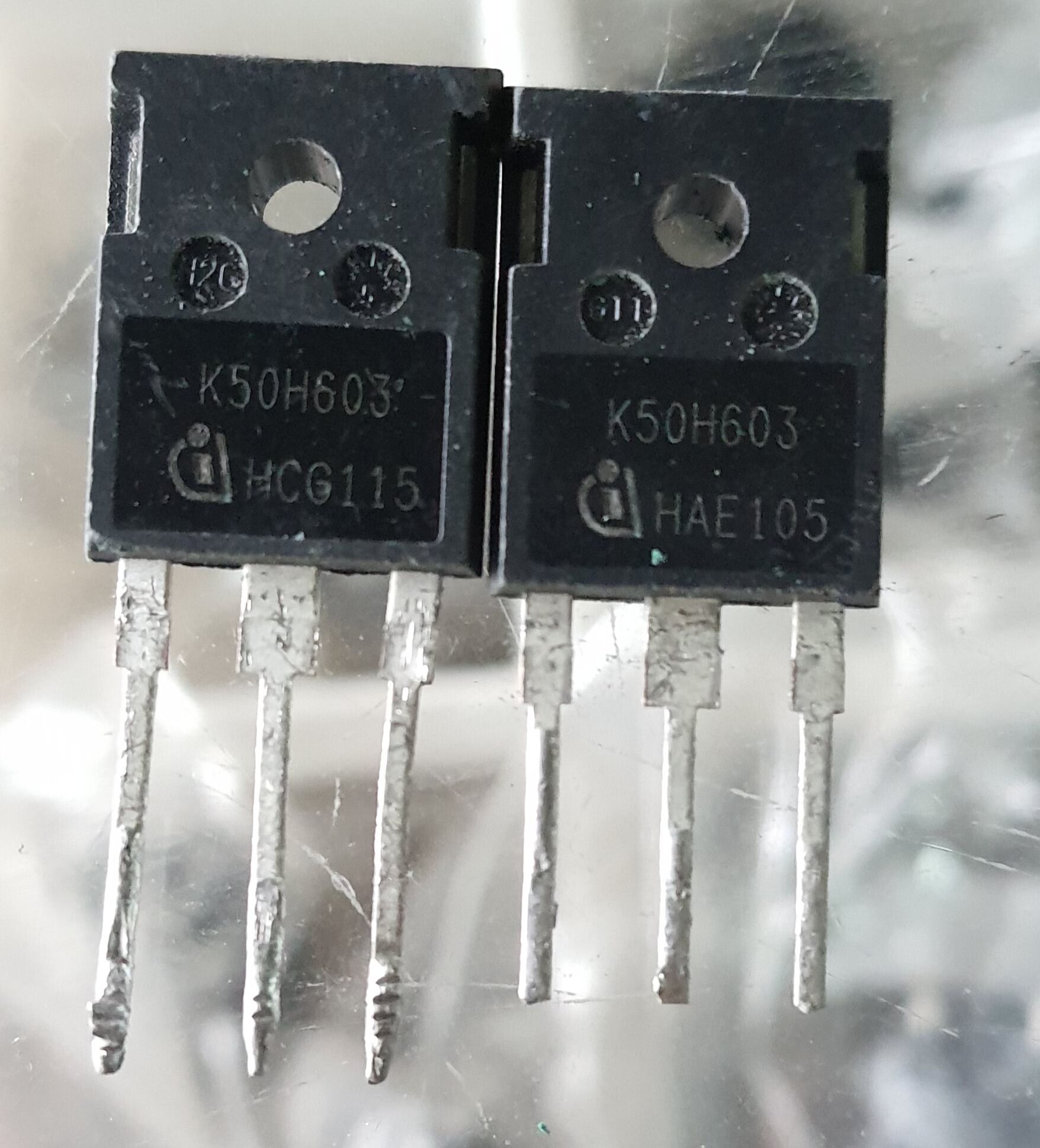 2ชิ้น K50H603 Hi speed igbt 50A 600V สำหรับสวิทชิ่งตู้เชื่อมอินเวอร์เต ...