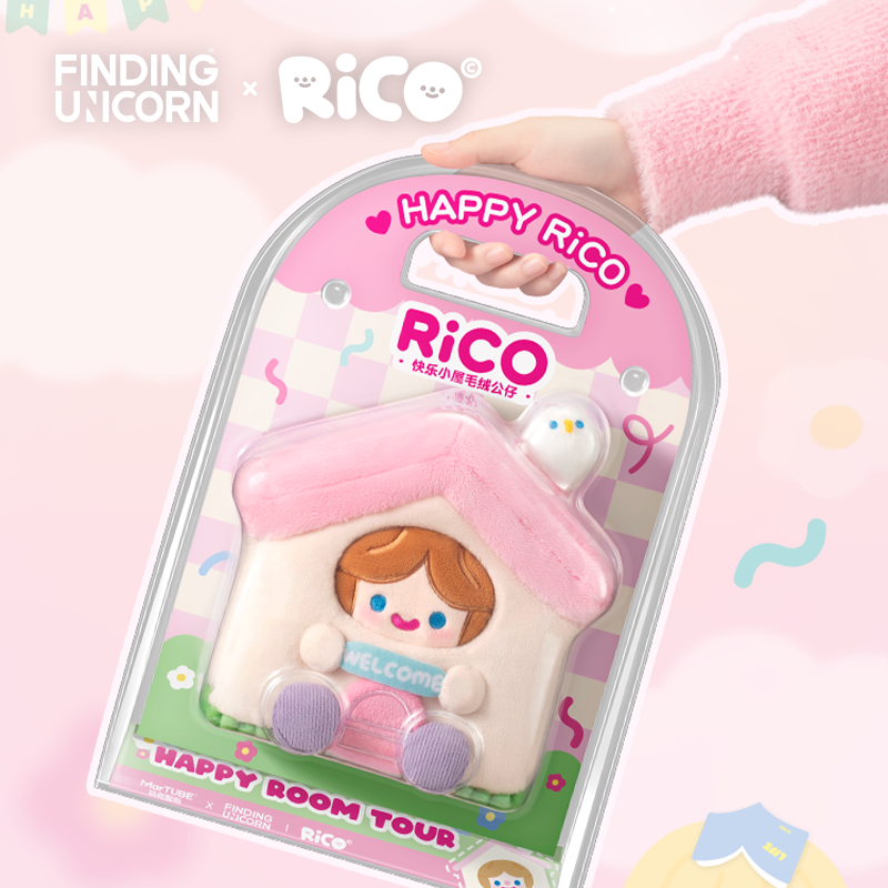 Finding Unicorn RiCO Happy Room Tour Plush Doll