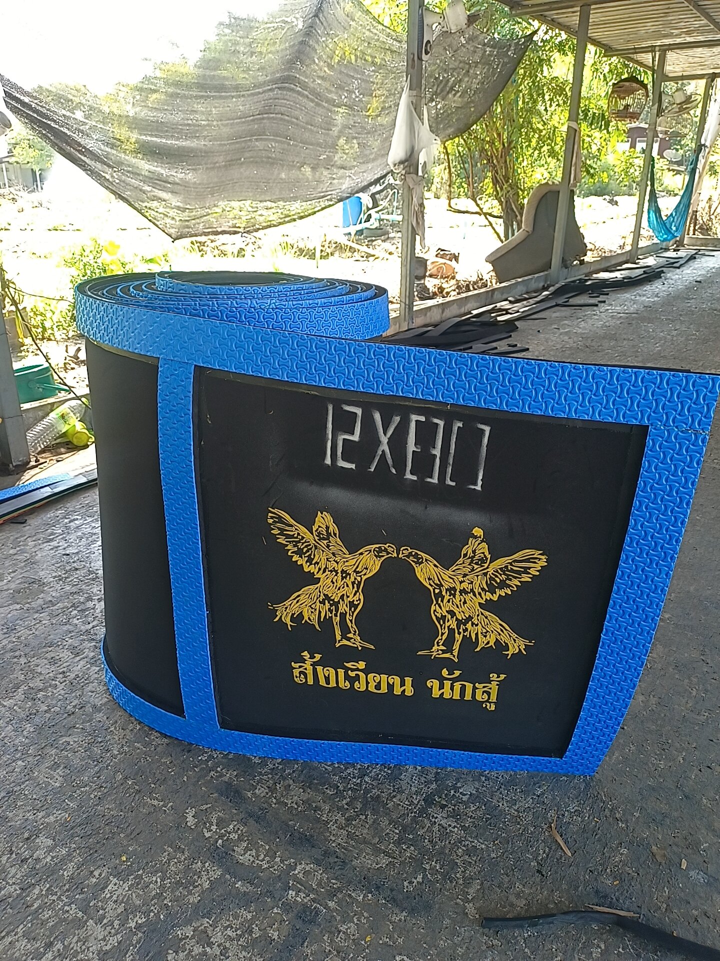 สังเวียนม้าล่อ 12 เมตรสูง 80 ซม.🐔หนา 24-25 มิลลิเมตร🐔สุ่มไก่🐔สังเวียนไก่ส่งคละสี🐔งานสีสวยตรงปก