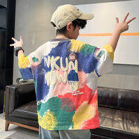 BOBOELEPHANT | เสื้อยืดผ้าฝ้ายสีสันสดใสสำหรับเด็กผู้ชาย
