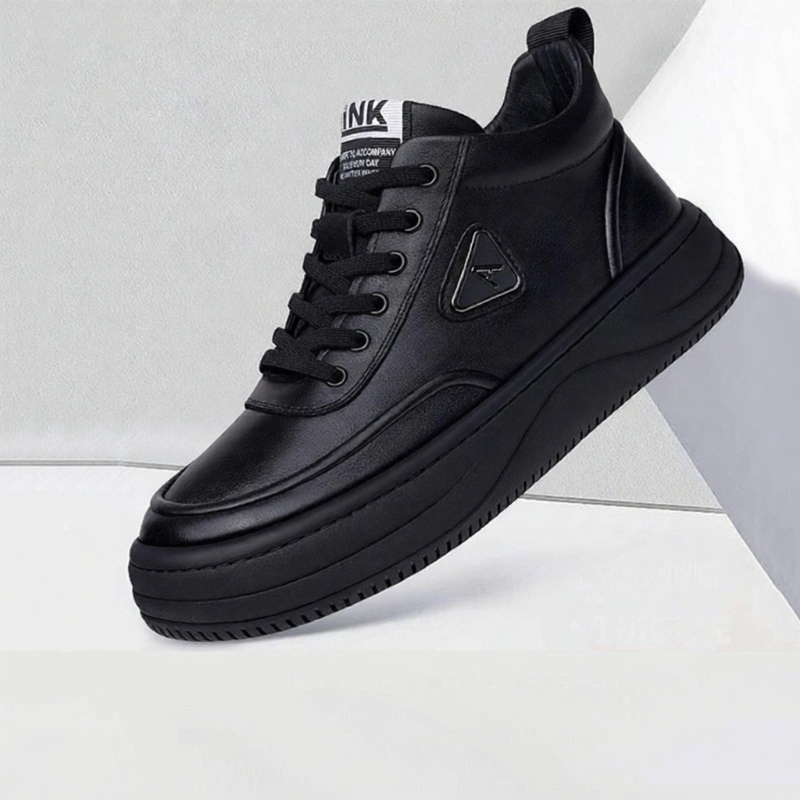 ASUOJIA | High-top Leather Thick Sole Sneakers ราคา 8,699 บาท*ส่งฟรี