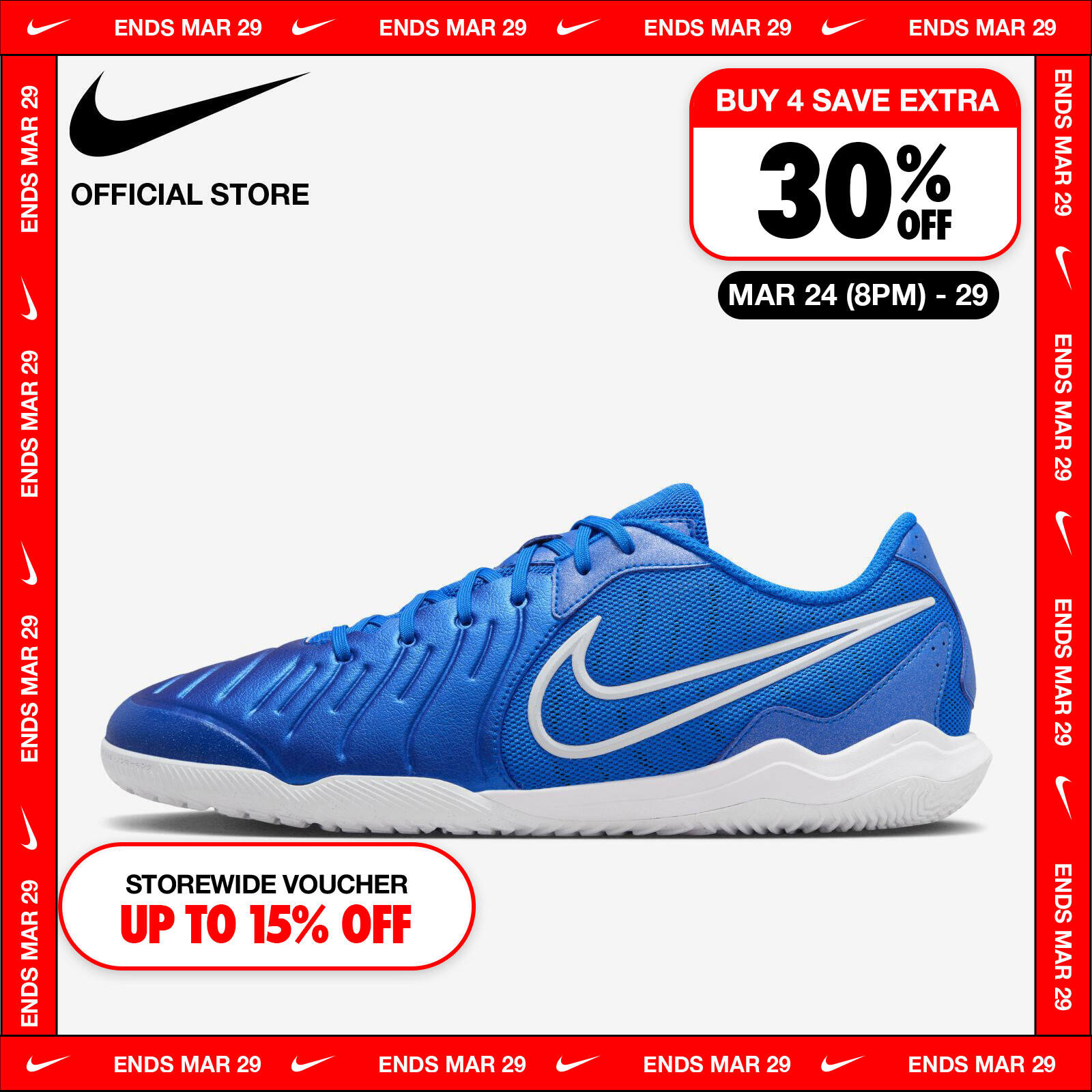 Nike Men's Tempo Legend 10 Academy IC Shoes - Soar ราคา 3,100 บาท*ส่งฟรี