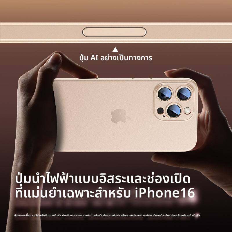 Ambrosi | Ultra Thin Matte Touch-Sensitive Camera Case with Full Protection for iPhone 16 Pro Max and Apple 17 Pro