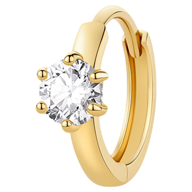 Forging Love | Stylish Versatile 18K Gold Stud Earrings with Lab Grown Diamonds ราคา 9,273 บาท*ส่งฟรี
