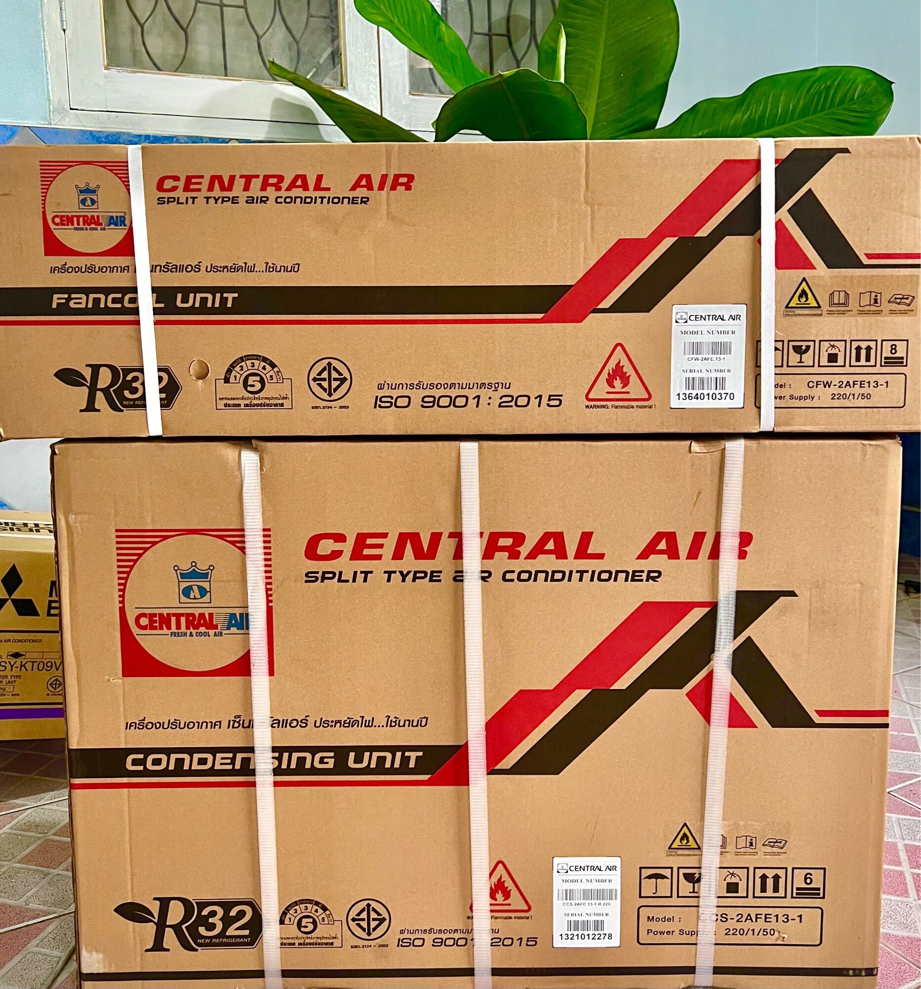 CENTRAL AIR แบบติดผนัง รุ่น CFWIVJS09 9700 BTU Inverter ไทยวิศว์