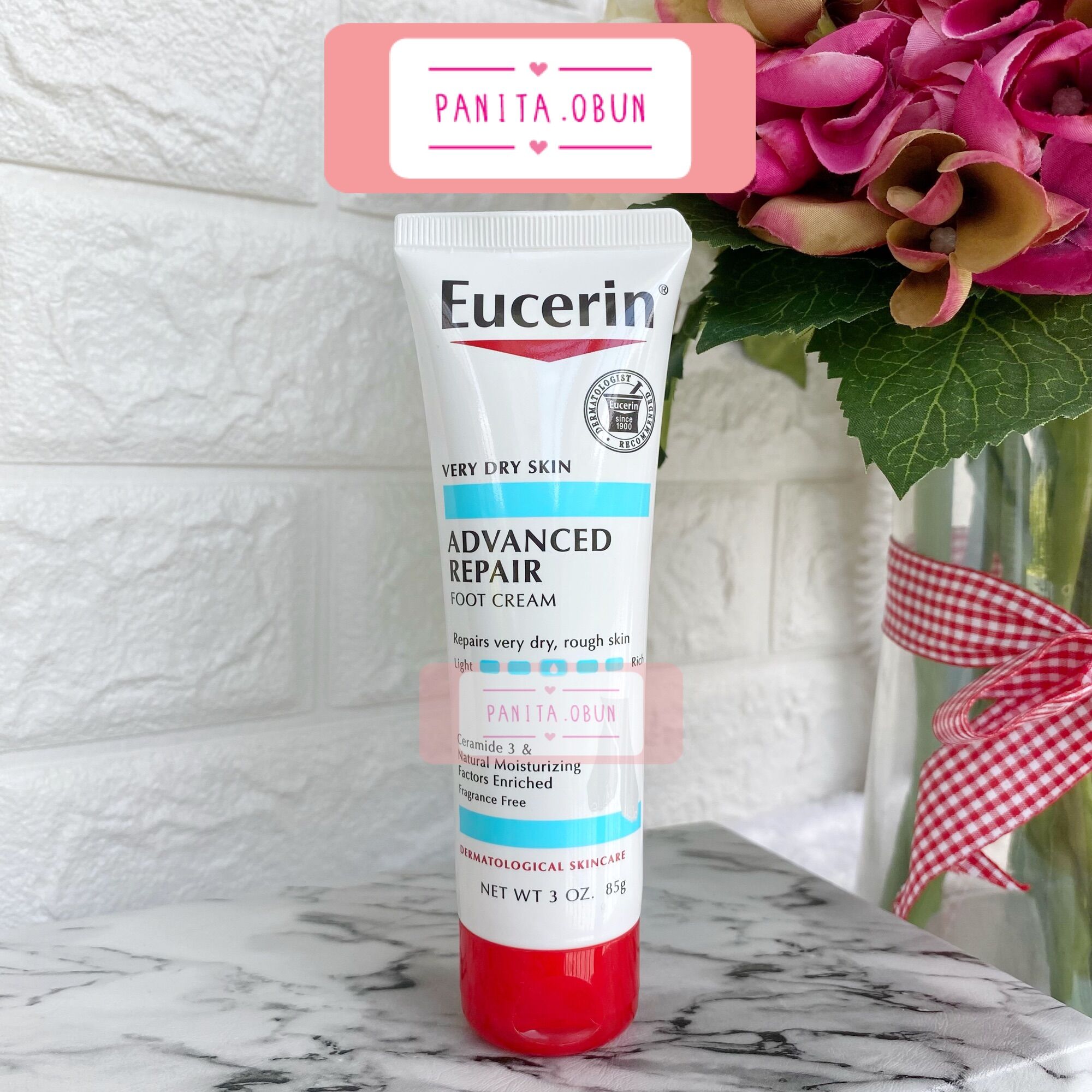 Eucerin advanced repair Foot Cream 85g ครีมทาเท้ายูเซอริน Lazada.co.th