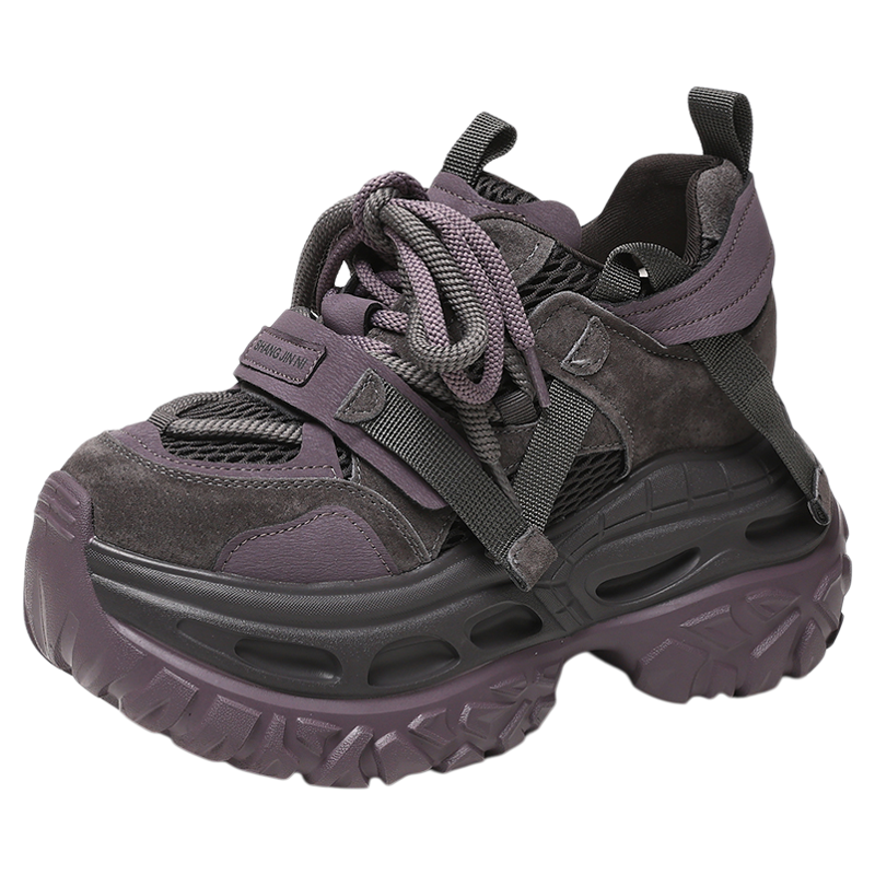 Puissance | Women's Fashionable Retro Color Block Sneakers ราคา 3,596 บาท*ส่งฟรี