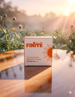 SPF 50PA+++ Finite กันแดด SUN SMOOTH PERFECT CREAMบางเบา ไม่เป็นคราบ กันน้ำ ชุ่มชื้น 1 กล่อง 7.5g