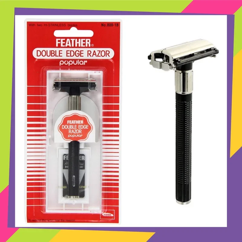 ภาพหน้าปกสินค้ามีดโกน มีดโกนหนวด มีดโกนหนวดขนนก Feather ขนนก รุ่น Popular Double Edge Razor จากประเทศญี่ปุ่น จากร้าน sibling store บน Lazada