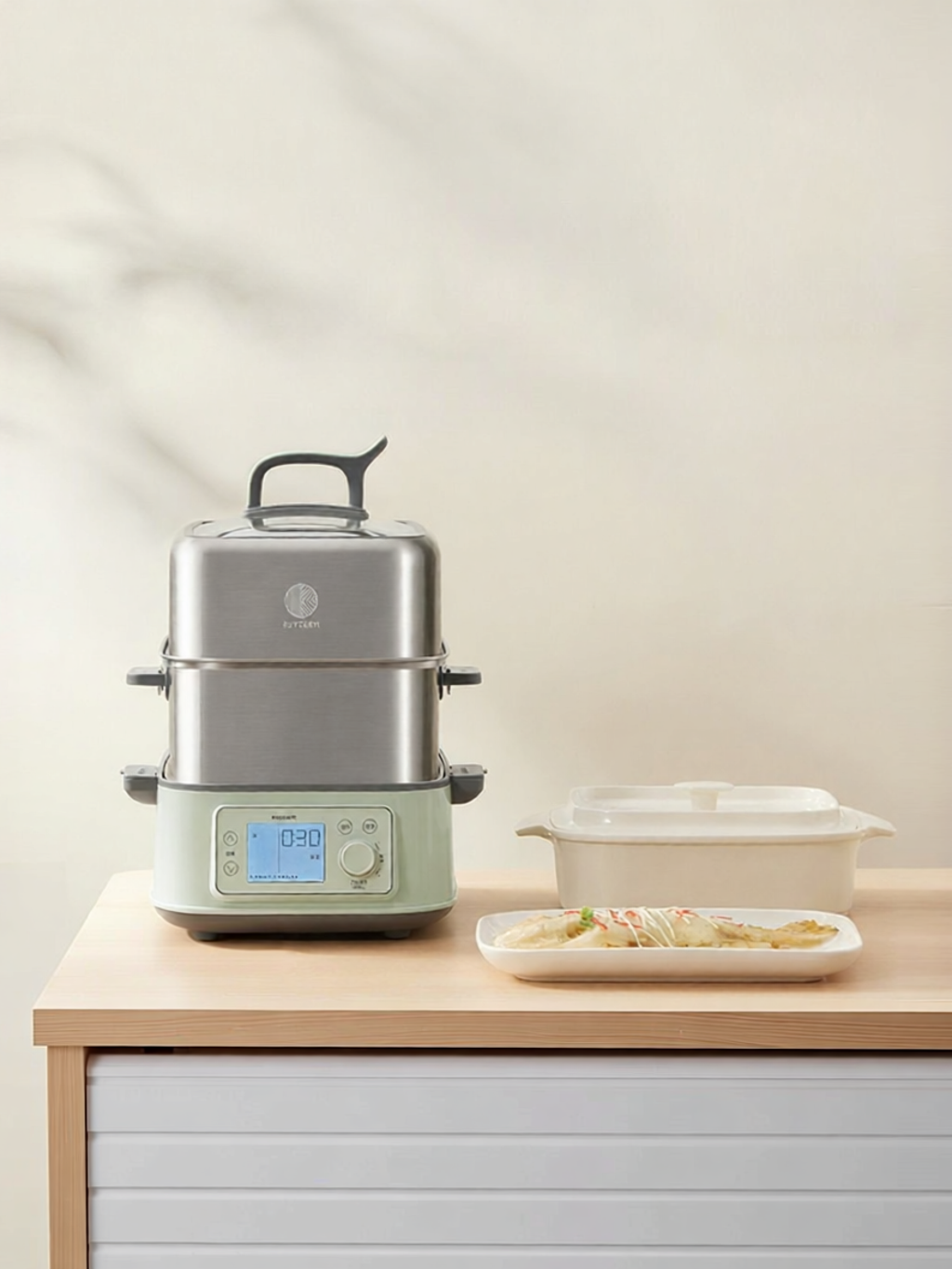 BUYDEEM | New Model All-Steel Multifunctional Electric Steamer ราคา 20,496 บาท*ส่งฟรี