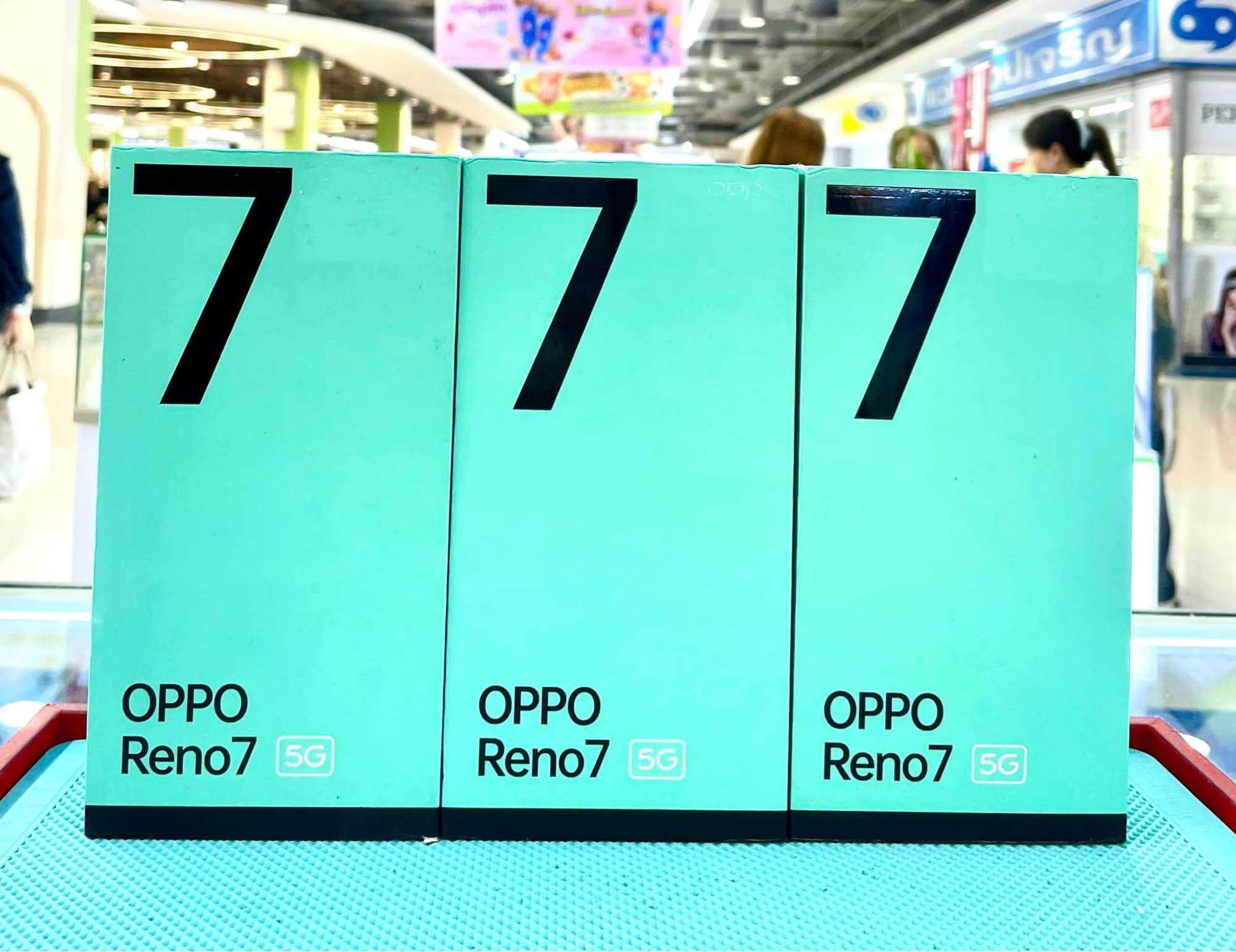 Oppo Reno7 5g 8/256 Cph2371, Display Unit, Beautiful Condition, Complete with Accessories, Never Used, 3-Month Store Warranty. ราคา 4,490 บาท*ส่งฟรี