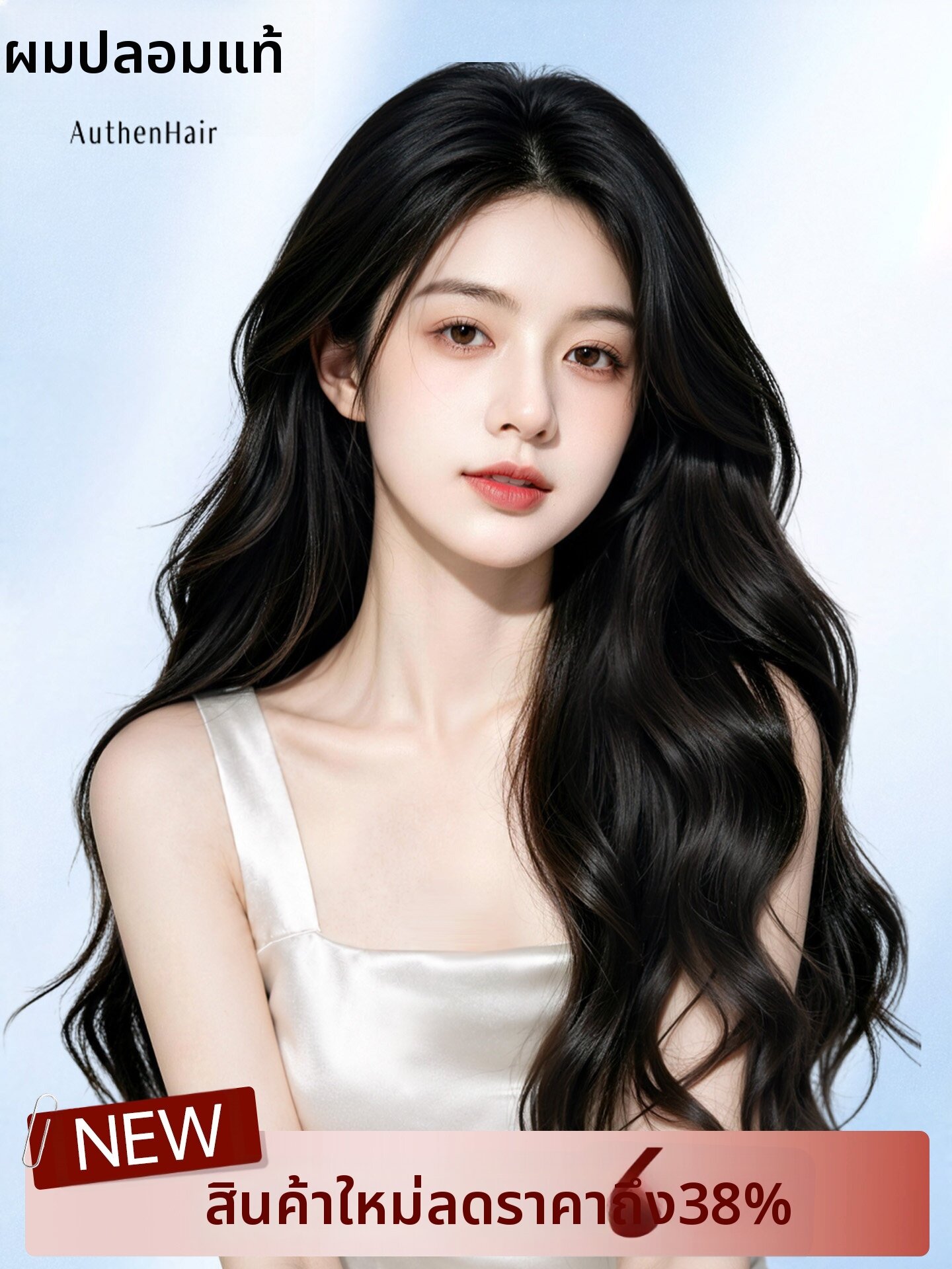 REAL ME | Natural Wavy Long Women's Full Wig ราคา 19,326 บาท*ส่งฟรี