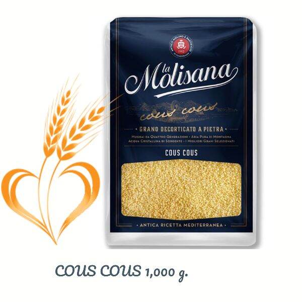 COUS COUS (LA MOLISANA BRAND) 1,000 g. ข้าวสาลีบด ขนาด 1000 กรัม ตราลาโมลิซาน่า