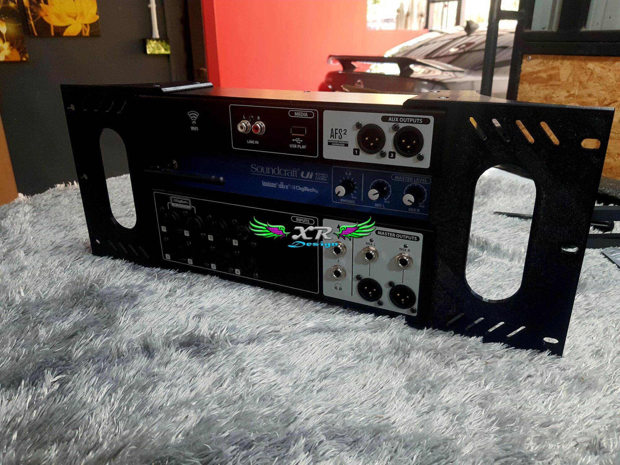Rack Adapter Soundcraft Ui12 ขาต่อยึดแรค Ui12 งาน 3D Print วัสดุพาสติก ...