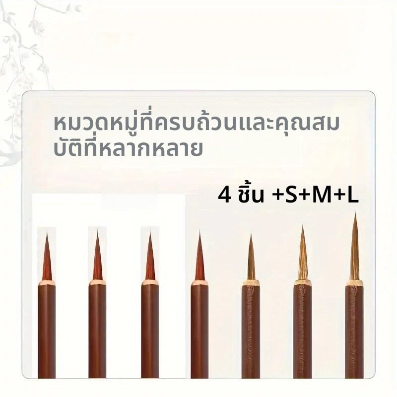 แปรงวาดเส้นละเอียด งานแฮนด์เมด สำหรับงานเขียนพู่กันจีน และแปรงวาดภาพดิจิทัลที่ออกแบบมาอย่างแม่นยำ