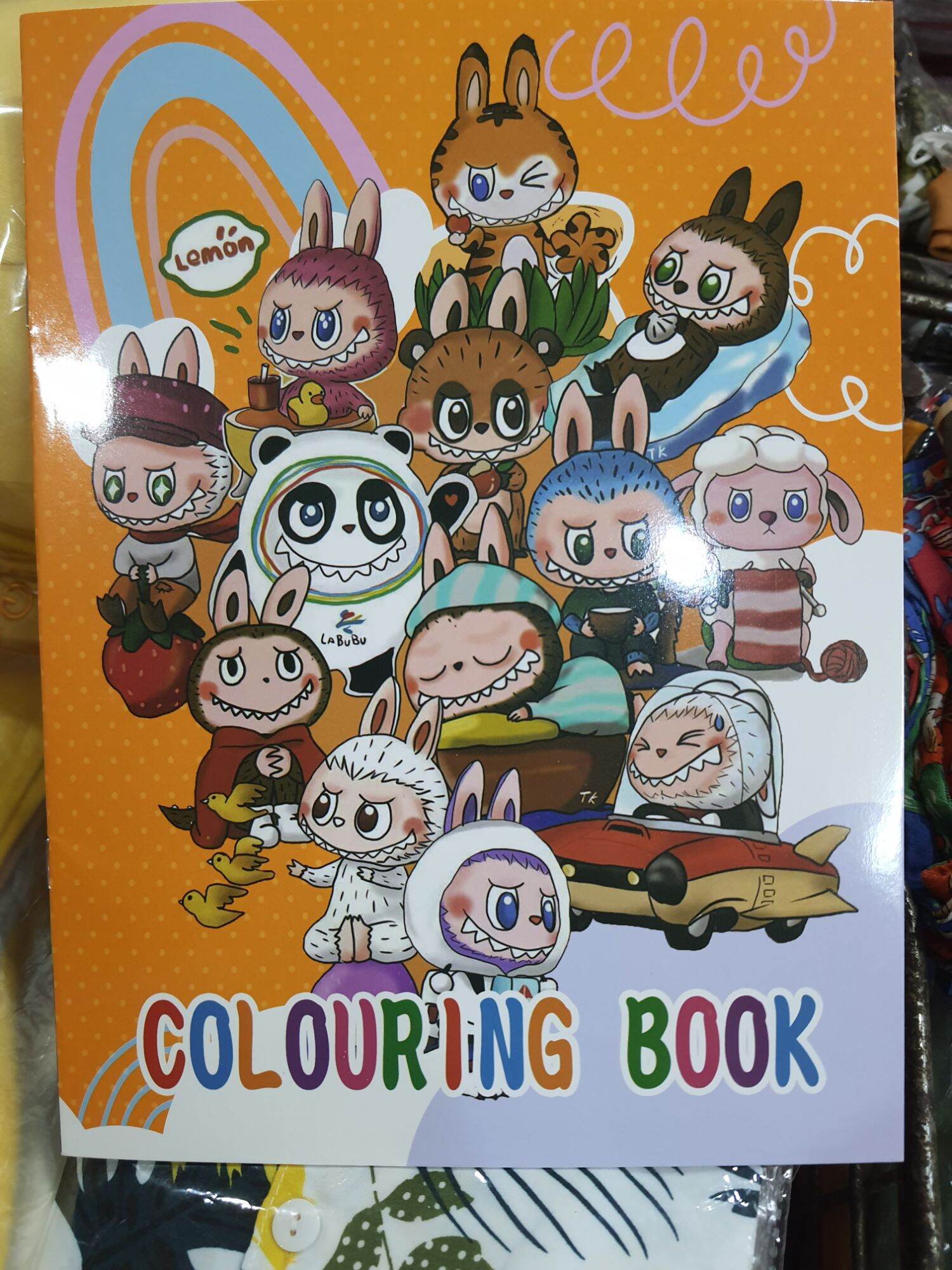 สมุดระบายสี สมุดระบายสีลายการ์ตูน พร้อมสติเกอร์ในเล่ม เสริมสร้างพัฒนาการ พร้อมส่ง