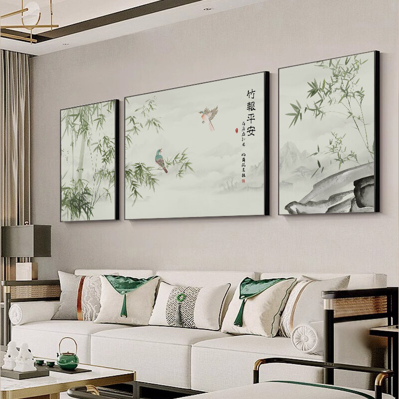 [XIANGTUYIN | Chinese-style Bamboo and Ink Painting Wall Art Set of 3 Panels,XIANGTUYIN | Chinese-style Bamboo and Ink Painting Wall Art Set of 3 Panels,] ราคา 2,558 บาท*ส่งฟรี