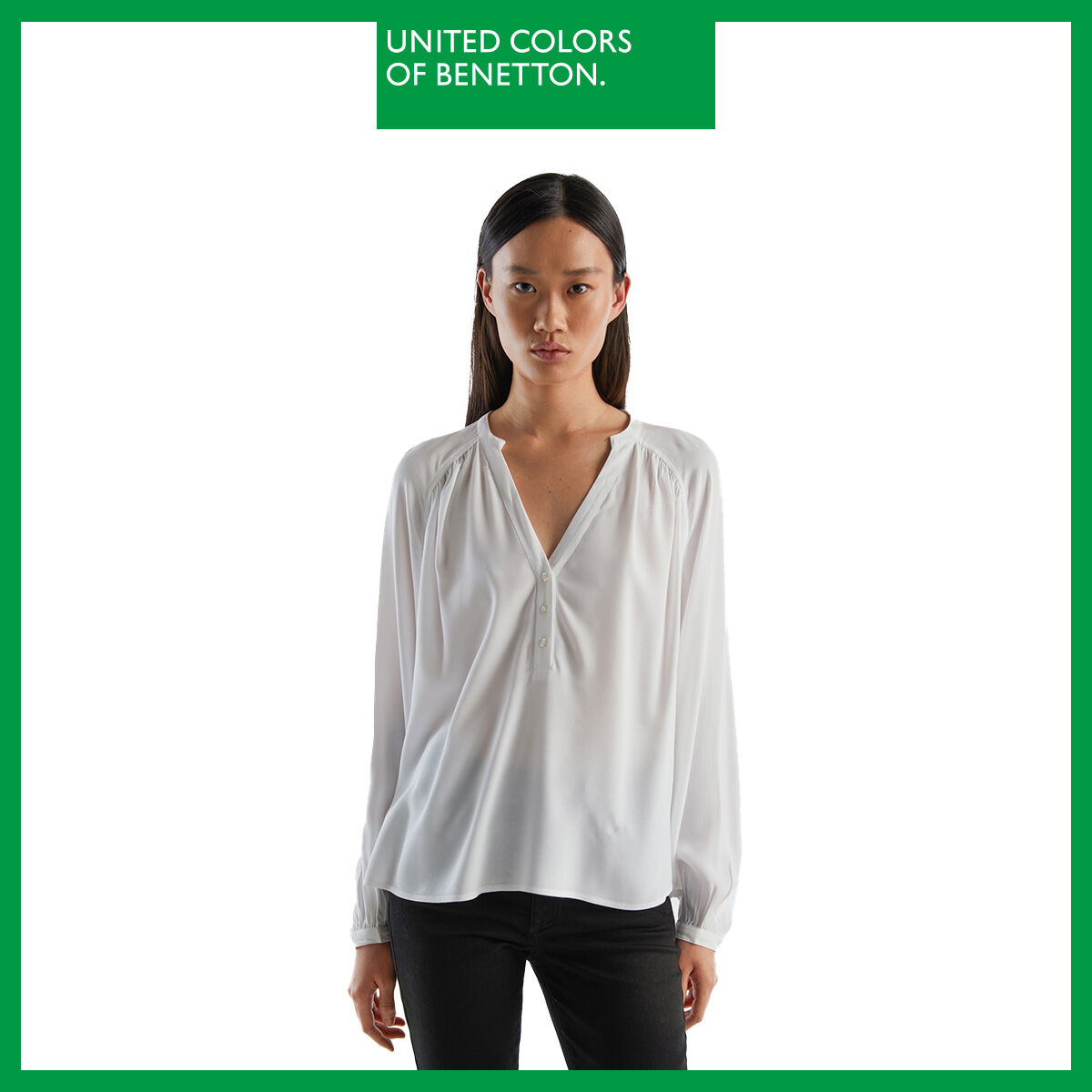 Benetton women SHIRT 53A0DQ035 ราคา 1,835 บาท*ส่งฟรี