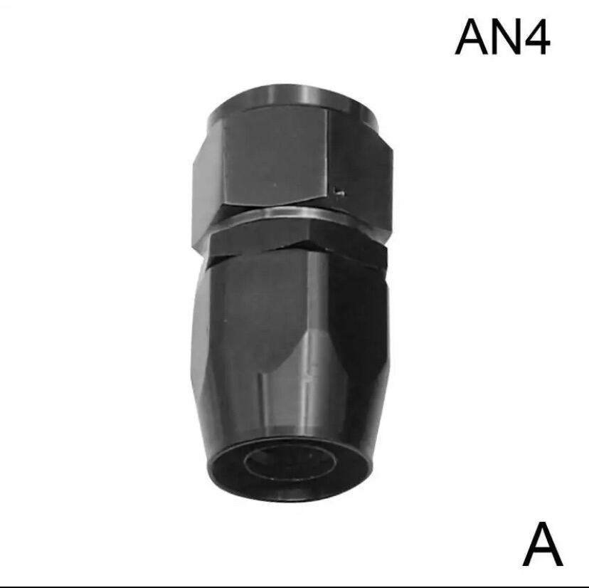 AN4 Straight 0° Degree Aluminum Swivel Hose End Fitting Adapter Oil Fuel Line NPT PLUG