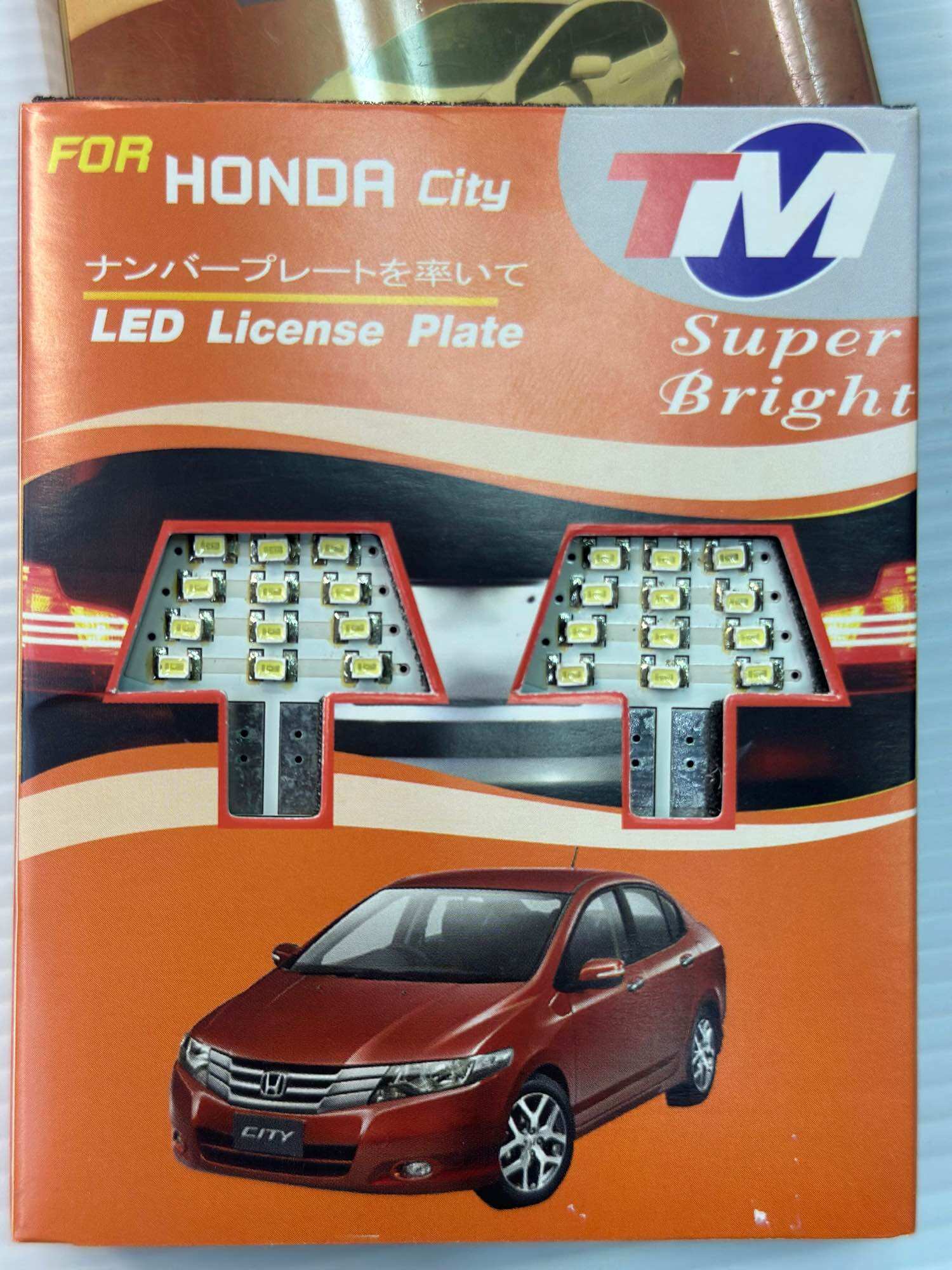 หลอดLED ไฟส่องป้ายทะเบียน สำหรับ Honda City 2011 แสงสี ขาว 1 ชุดมี 2 ชิ้น ราคา 120 บาท*ส่งฟรี