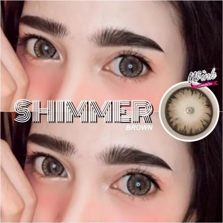 icyx/Thap / chimmer brown บิ๊กอายส์ตัดขอบลายฮิต ราคา 65 บาท*ส่งฟรี
